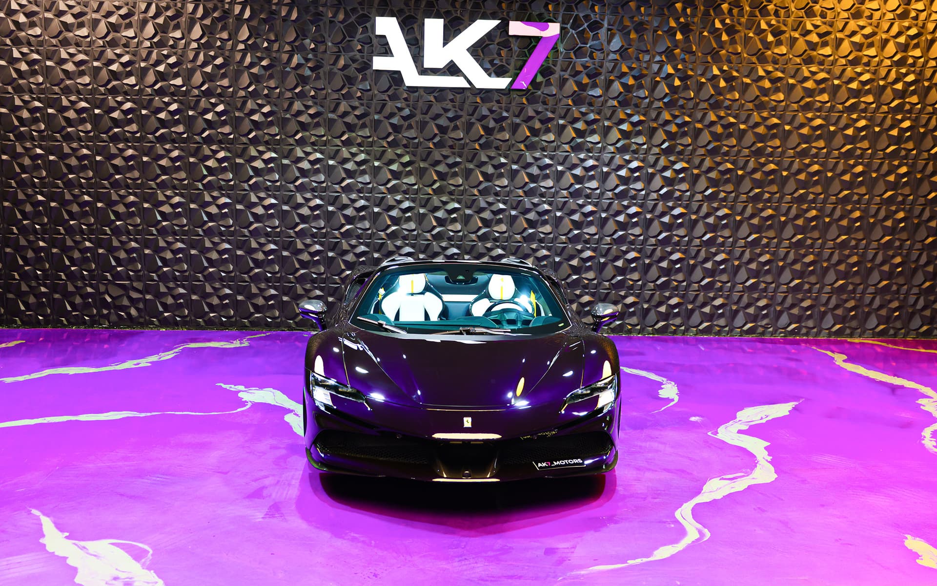 2022 Ferrari SF90 Coupe Hybrid 986 HP Purple & White 2
