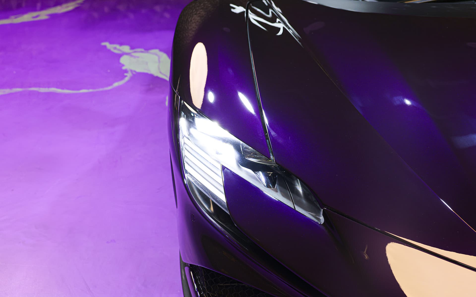 2022 Ferrari SF90 Coupe Hybrid 986 HP Purple & White 12