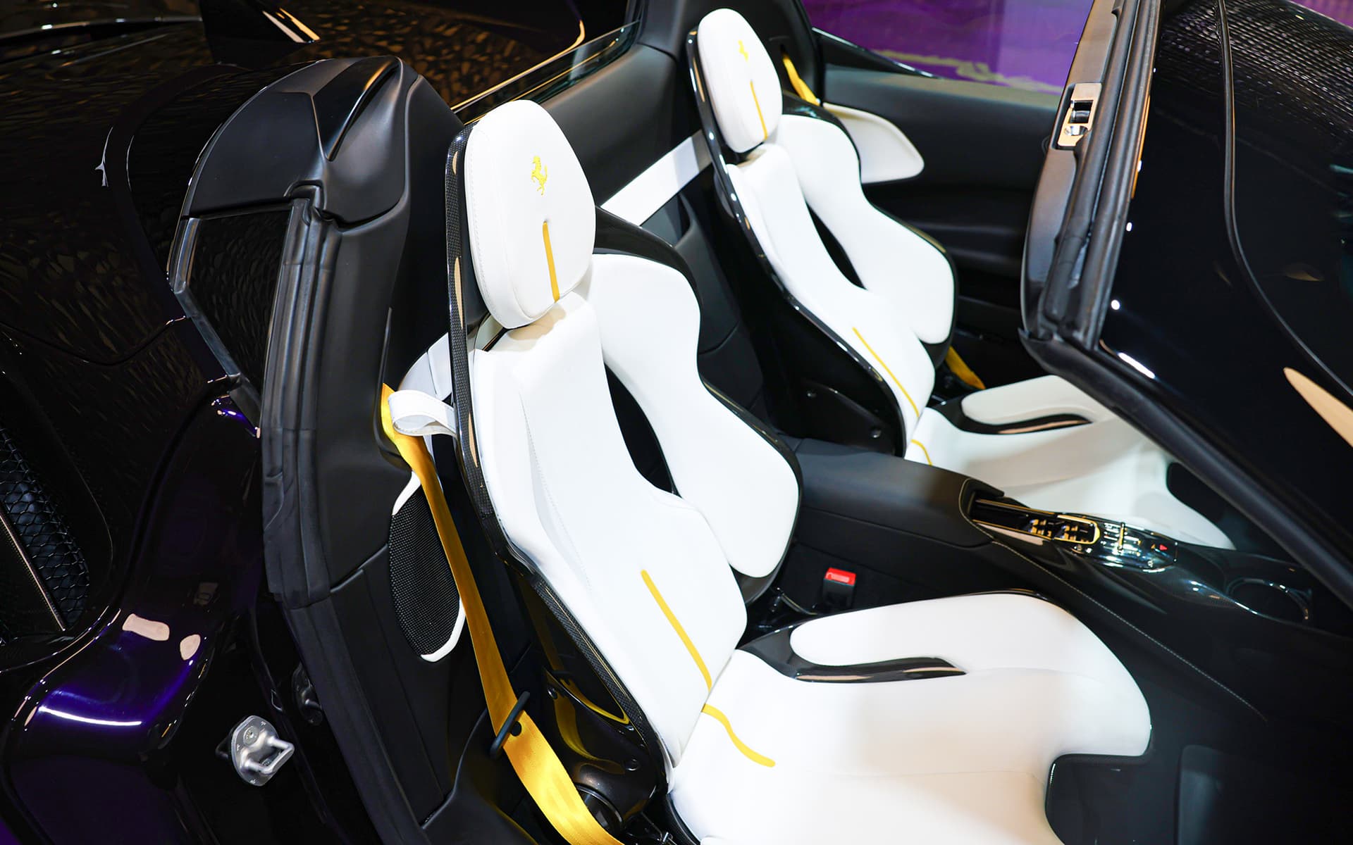 2022 Ferrari SF90 Coupe Hybrid 986 HP Purple & White 19